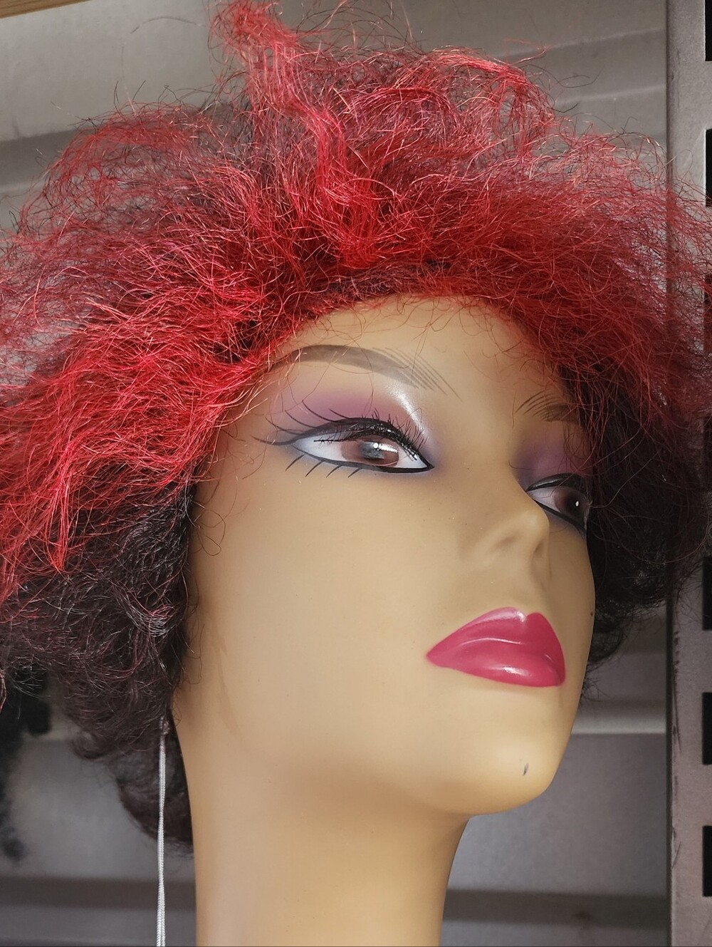 Red And Black Wig